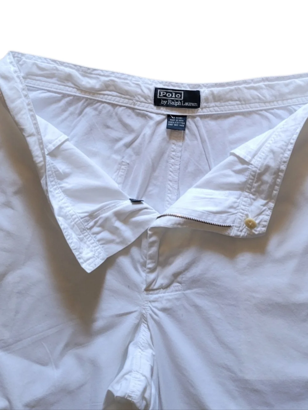 Polo by Ralph Lauren White Flat Front Men's Shorts